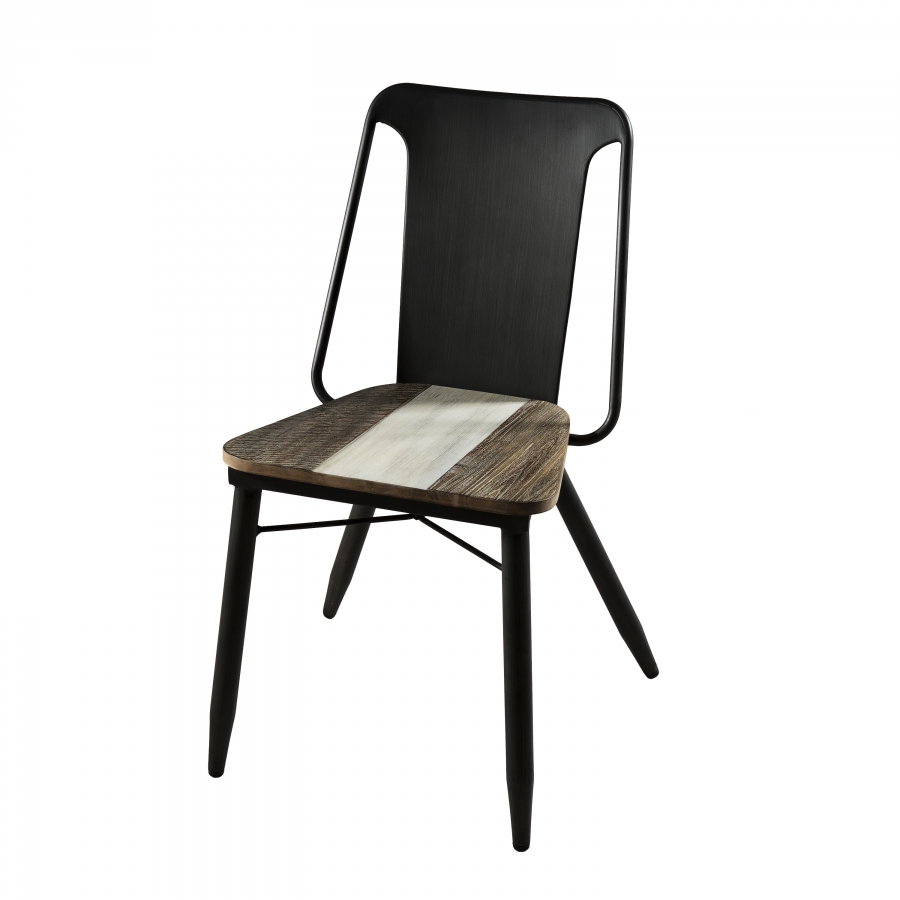 Lot de 2 chaises acacia et acier  DPI Import